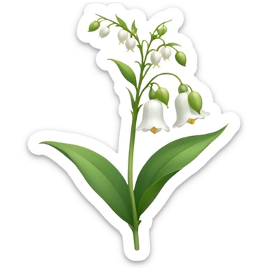 lily of the velly sticker