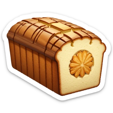 SLICED BROWN POUND CAKE sticker