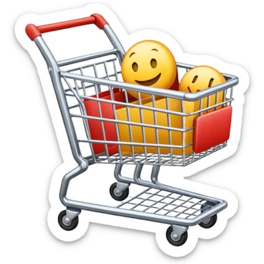 carrello della spesa vuoto sticker