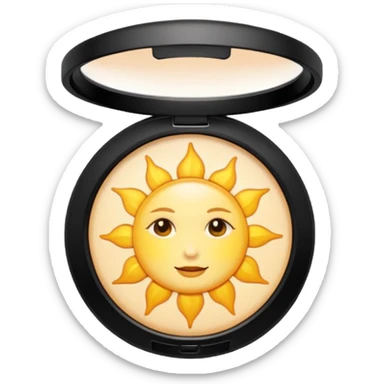 sun pact whit powder sticker