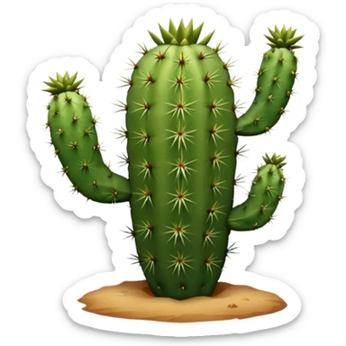 Western Cast desert cactus sticker