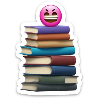 Paragraph Symbol on a Stack of Books  sticker