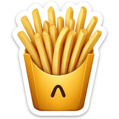 potatos friet sticker