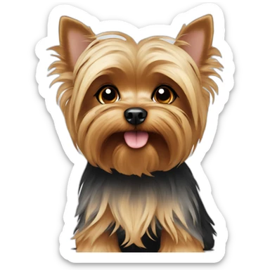 Cute little Yorkshire Terrier sticker