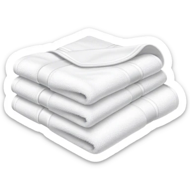 folded towel sticker