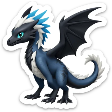 Toothless-Silvally-Fakémon-hybrid-creature (full body)  sticker