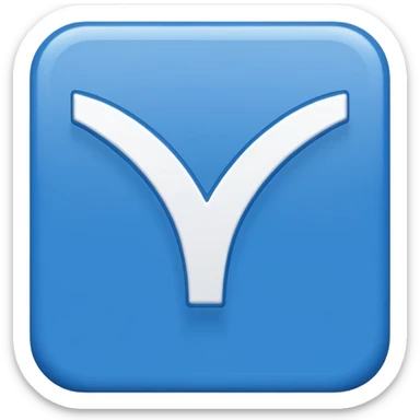 White Checkmark in blue box sticker