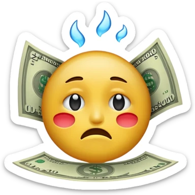 cry money sticker