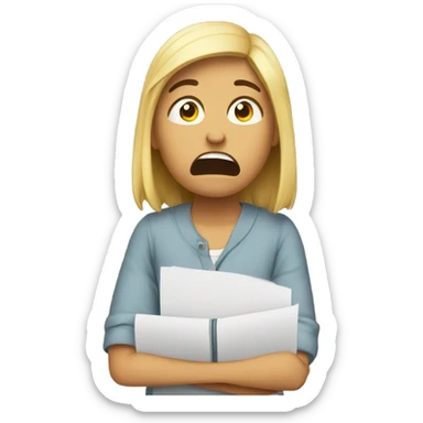 Me stressed out about school  sticker