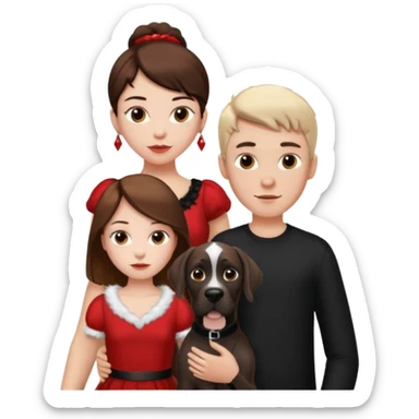 Wow good now just change the colour of dress girl red boy black dane sticker