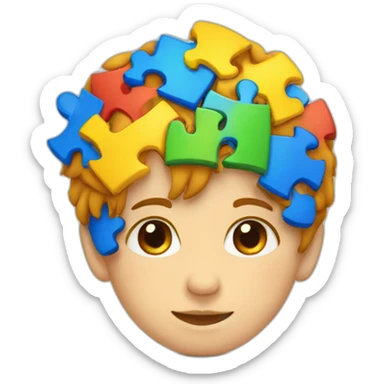 Autism logo colors piezas sticker