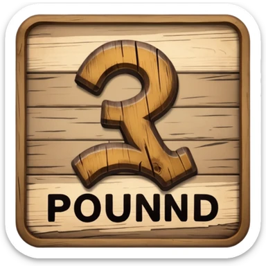 A sign that says pound town  sticker