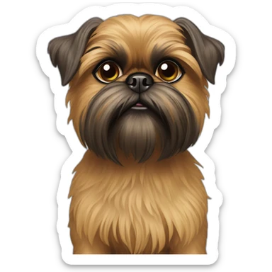 Brussels griffon dog sticker