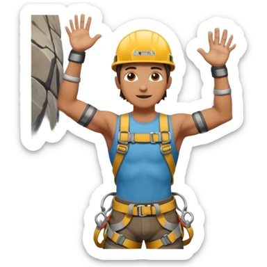 rock climber sticker