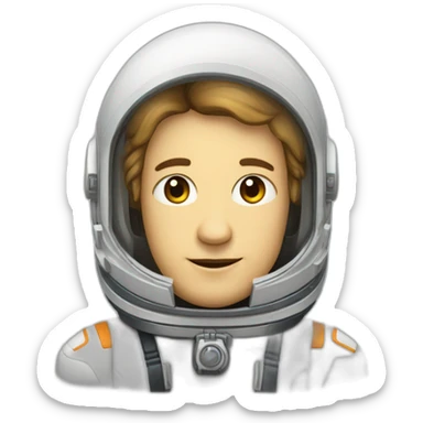 Astronauta nave espacial sticker