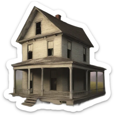 Abandoned House Built in 1900 sticker