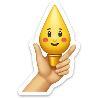 Eine Birne die Mittelfinger zeigt. Mittelfinger  sticker