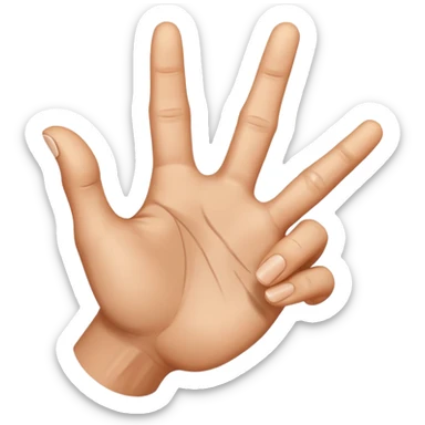 emoji de dedo señalando sticker