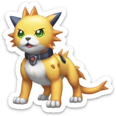  kawaii cool edgy Digimon-Fakemon-animal full body sticker