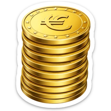 Earn more euros sticker
