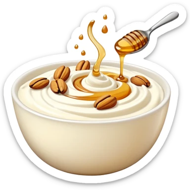 Yogurt greco e frutta secca sticker