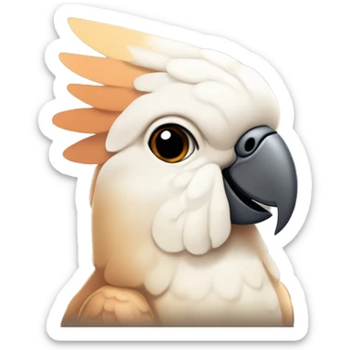 Toffee/copper coloured Cockatoo  sticker