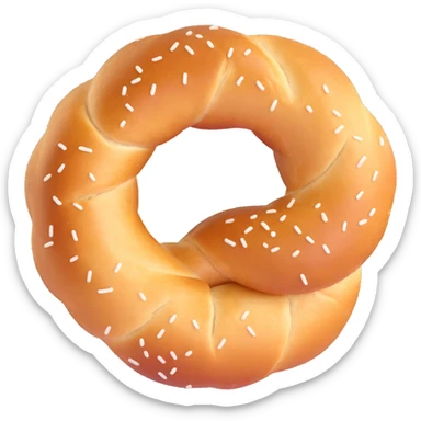 simit Turkish sesame bread ring sticker