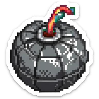 black bomb power up without fuse sticker