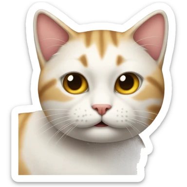Gato comedo torrada sticker