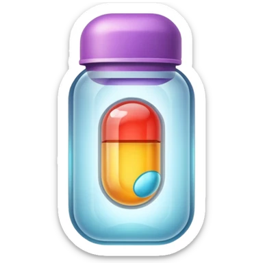 a capsule medicine sticker