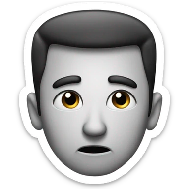 Raised eyebrow expression facepalming  sticker