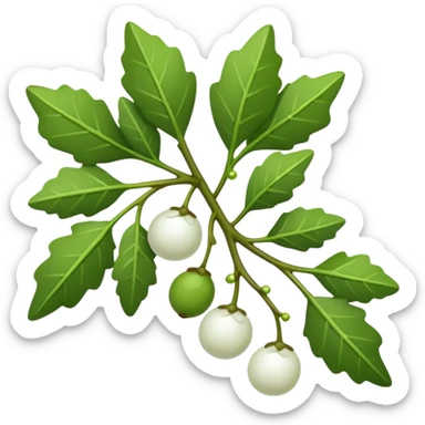 Mistletoe christmas sticker
