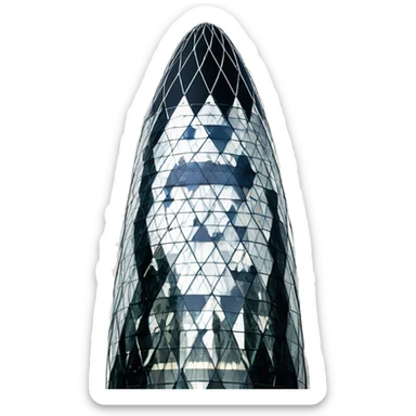 The gherkin building  sticker