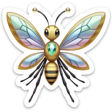 Meloetta-Beedrill-Palkia-Cresselia-fusion sticker