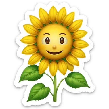 a exact  picture of the sunflower from Plants vs. Zombies sticker