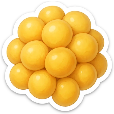 CELLULA DI GRASSO (ADIPOCITA) GIALLA A GRAPPOLO sticker