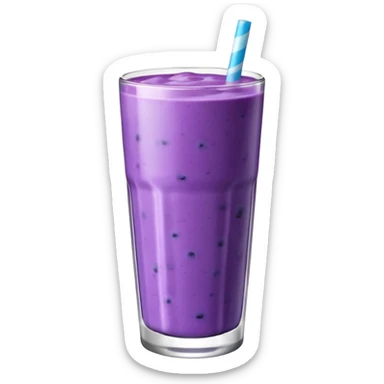 blueberry smoothie sticker