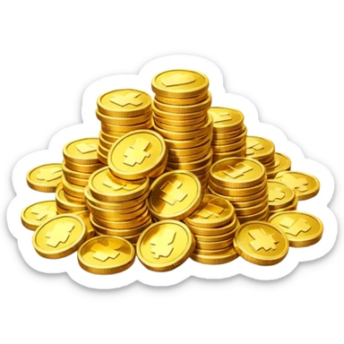 Dragon Hoard pile of gold without the dragon like in the movies so many gold were dragon sleep but dragon just went out  cold coins  sticker