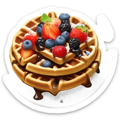 gourmet waffle sticker