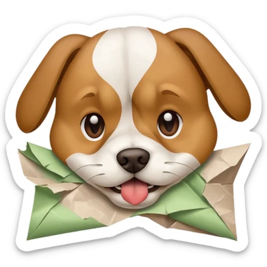 Dog ate homework  sticker