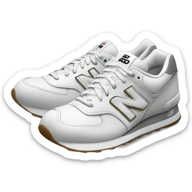 White New Balance shoes sticker
