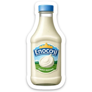 ranch dressing bottle sticker