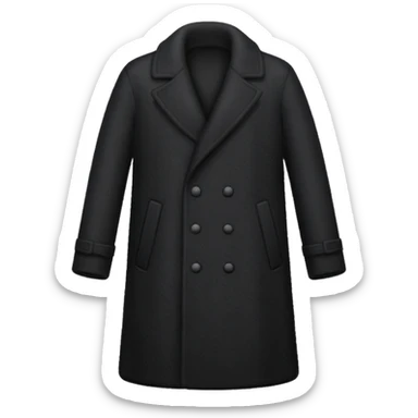 black longcoat sticker