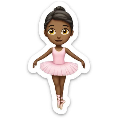 Make a 10 year old girl doing ballet sticker