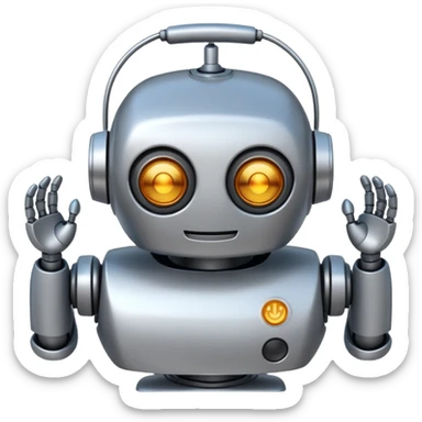 Crée-moi un robot sympathique sticker