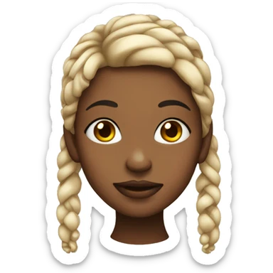 Girl with piercings  sticker