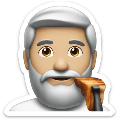 Ich esse eine Grillhaxe sticker