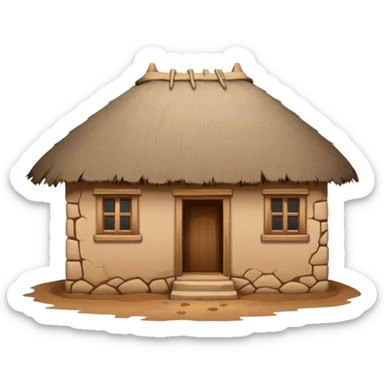 rural tanzania house sticker