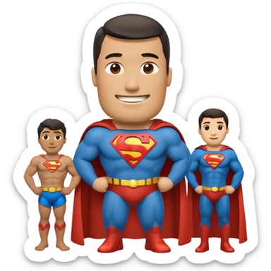 a moai emoji with a superman cape with the original face or the moai emoji with a super man saving people vibe like the superman there is some man waiting in the sky meme but then with moai sticker