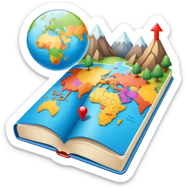 Geography sticker